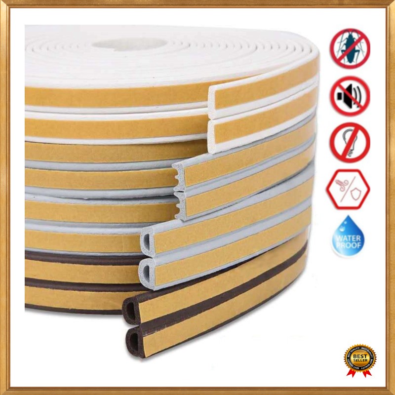 GS8 Lis Penghalang Debu Serangga Bawah Pintu Door Bottom Soundproof Sealing Strips Tipe I 2x2.5