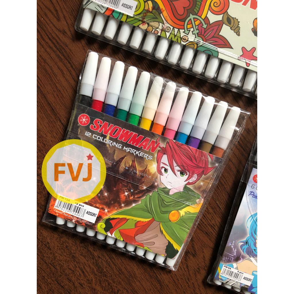 

SPIDOL SNOWMAN 12 warna