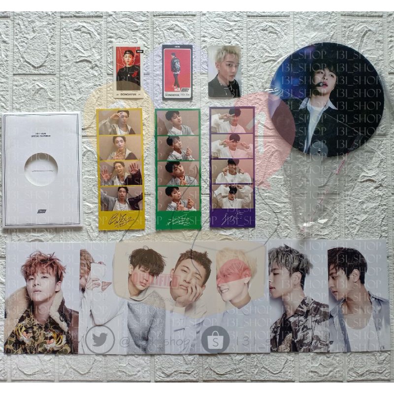 iKON BOBBY JINHWAN DK CHANWOO JUNE YUNHYUNG HANBIN PC PHOTOCARD PHOTOSTRIP POSTCARD CALENDAR 2017 KO