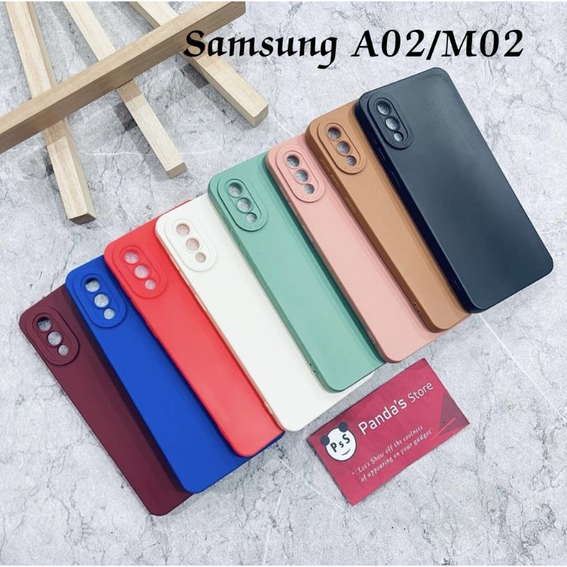 Softcase Pro Camera Samsung A02, M02 Candy Case Full Color 3D Silikon TPU