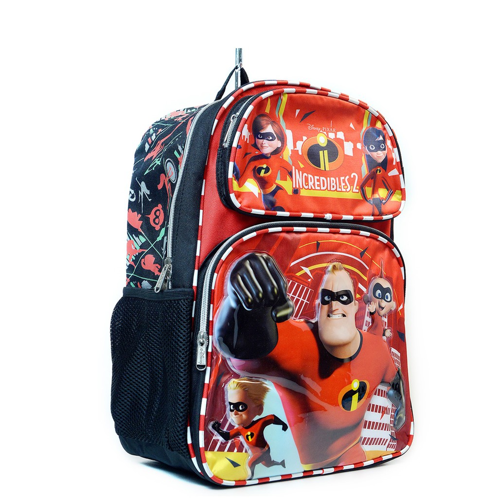 Tas Ransel Anak Sekolah Karakter Incredibles Backpack Black Mask A13650 Original 16 Inch