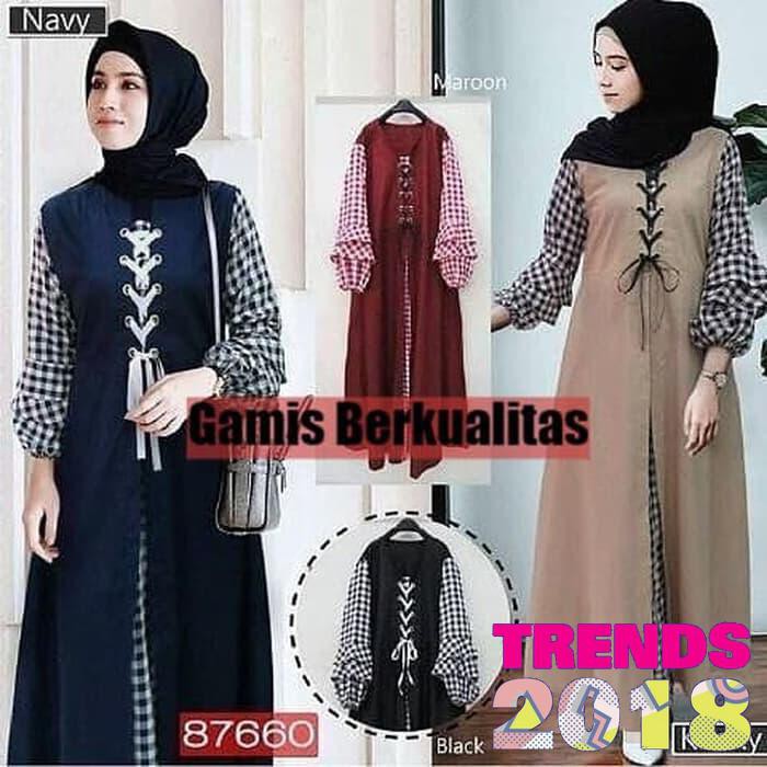 Baju Gamis Baloteli Wanita Syari - Soimah Long dress Murah Terbaru