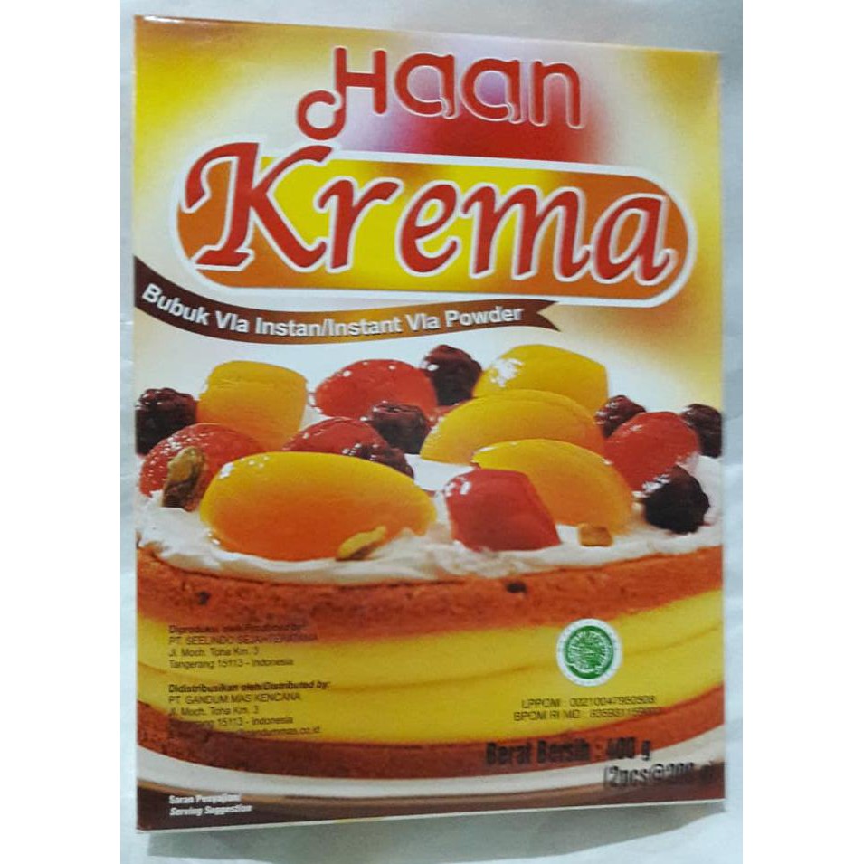 

Sale!! Haan Krema|Bubuk Fla Instan|Vla Instan 400Gr Terbaru