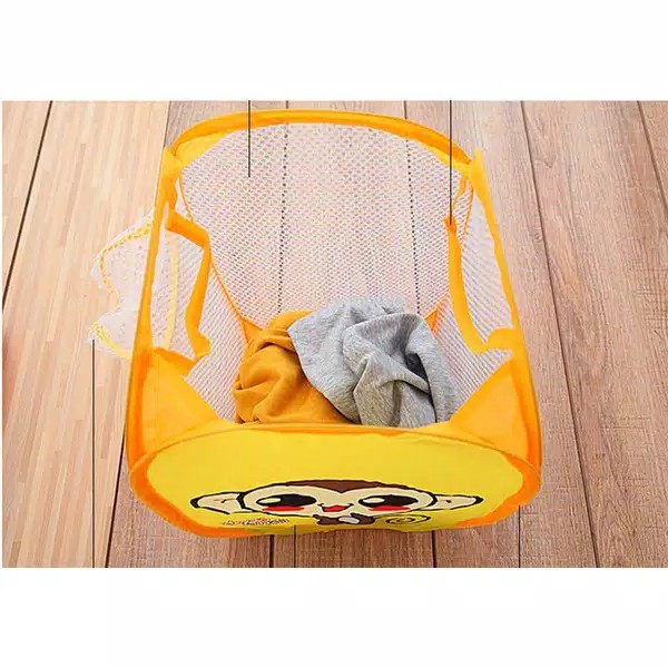 Keranjang karakter baju kotor lipat laundry basket