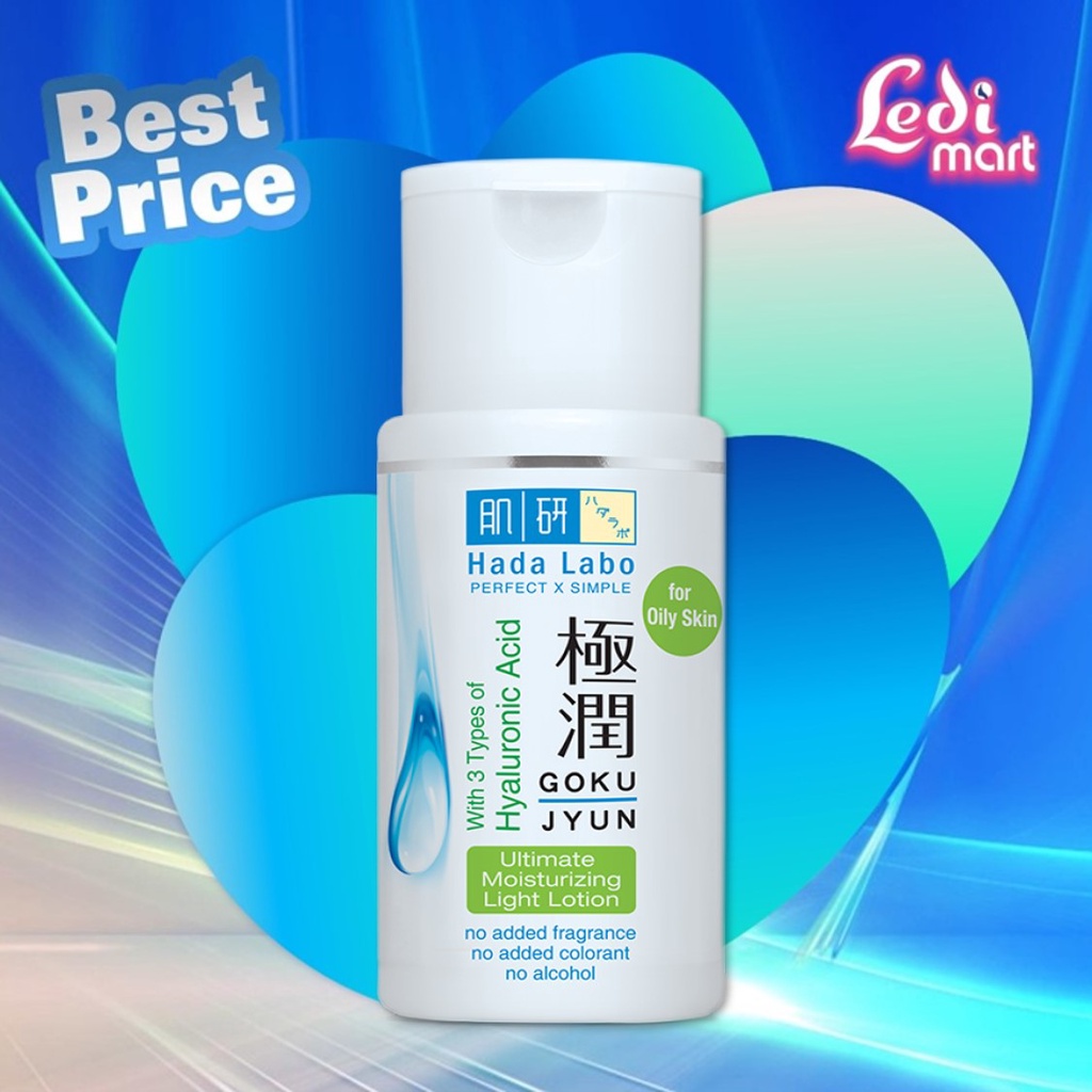 ORIGINAL Hada Labo Gokujyun Light Lotion 100ml / Hadalabo Gokujun / Hydrating Toner / Toner Wajah / Melembabkan /  LEDI MART