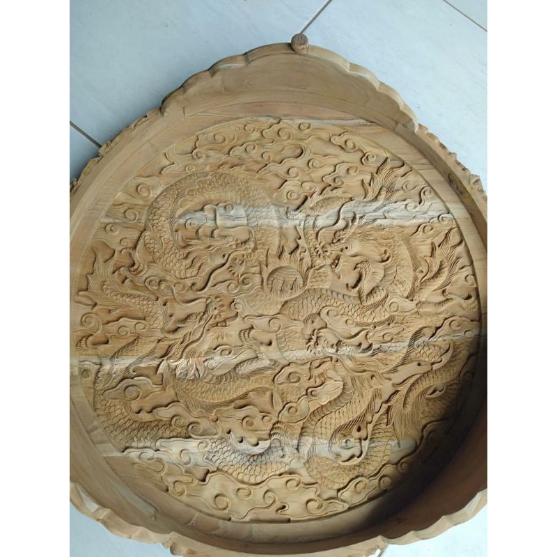 Sangkar murai sembilan naga ukir