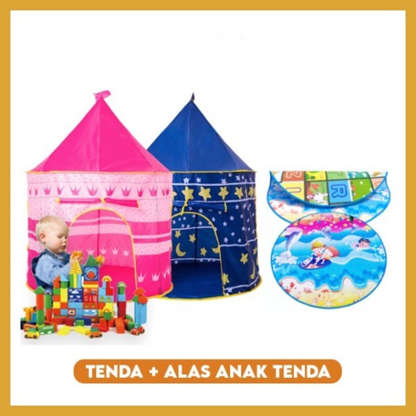 DISKON !!! TENDA Mainan Anak Castle Model ZP-1 Bentuk Istana Castle Camping Indoor Outdoor