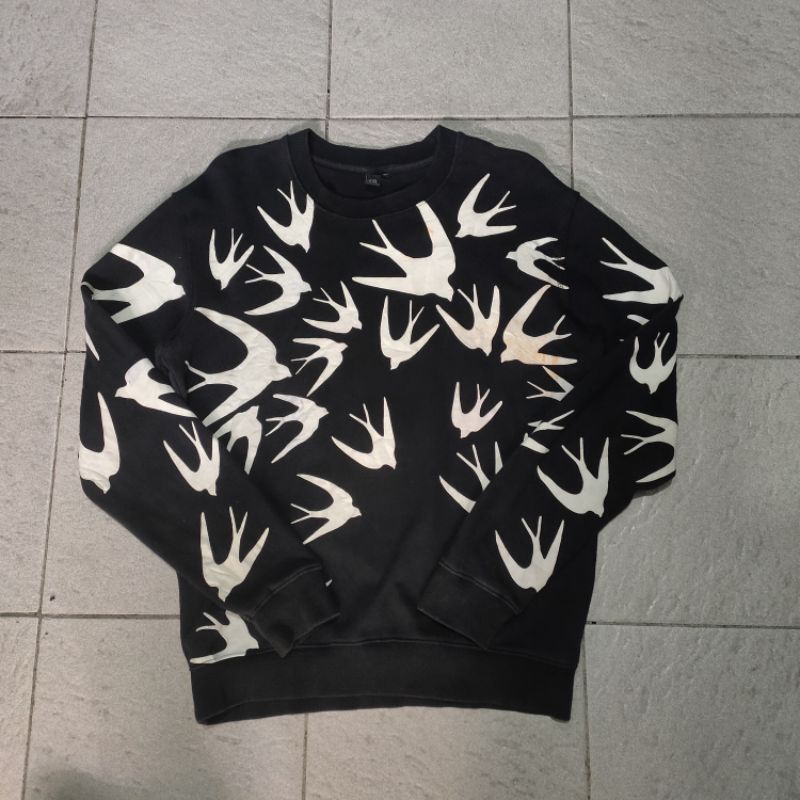 crewneck Alexander MCQueen mcq swallow second bekas original murah