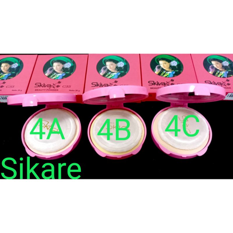 Bedak Skiva Padat / Bedak Skiva Compact / Bedak Skiva 4A 4B 4C