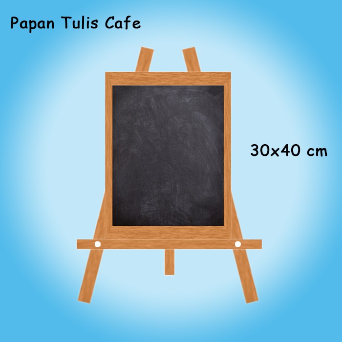 

Paket Papan Tulis Hitam dengan Stand Untuk Cafe dan Wedding Ukuran 30x40cm