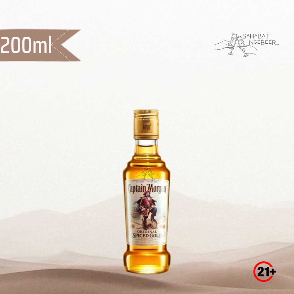 Jual Captain Morgan Spiced Rum Gold 200Ml | Shopee Indonesia