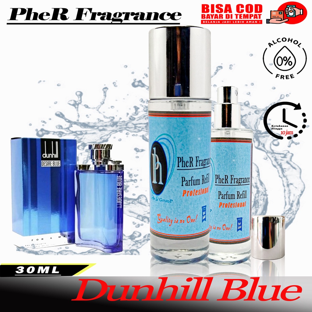 Parfum Dunhil Blue Wanita Pria Minyak Wangi Farfume LakiLaki Aroma Awet Tahan Lama Bibit Biang Asli