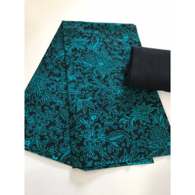 KAIN BATIK KATUN PRINTING TERMURAH SET KAIN EMBOS KODE 1298 SERAGAM KEBAYA SARIMBIT COUPLE