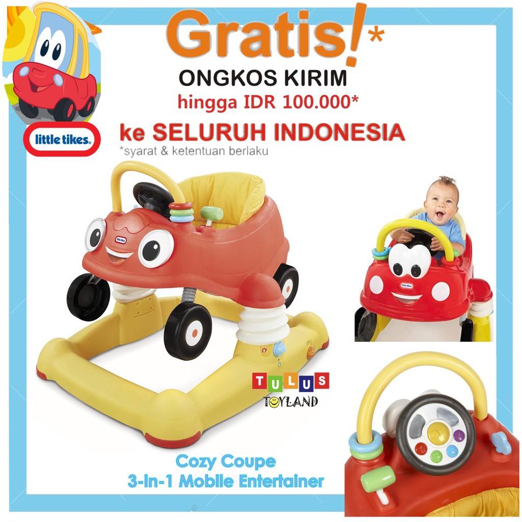 Little Tikes Cozy Coupe 3 in 1 Mobile Entertainer 3in1 Baby Walker activity center jumperoo bouncer