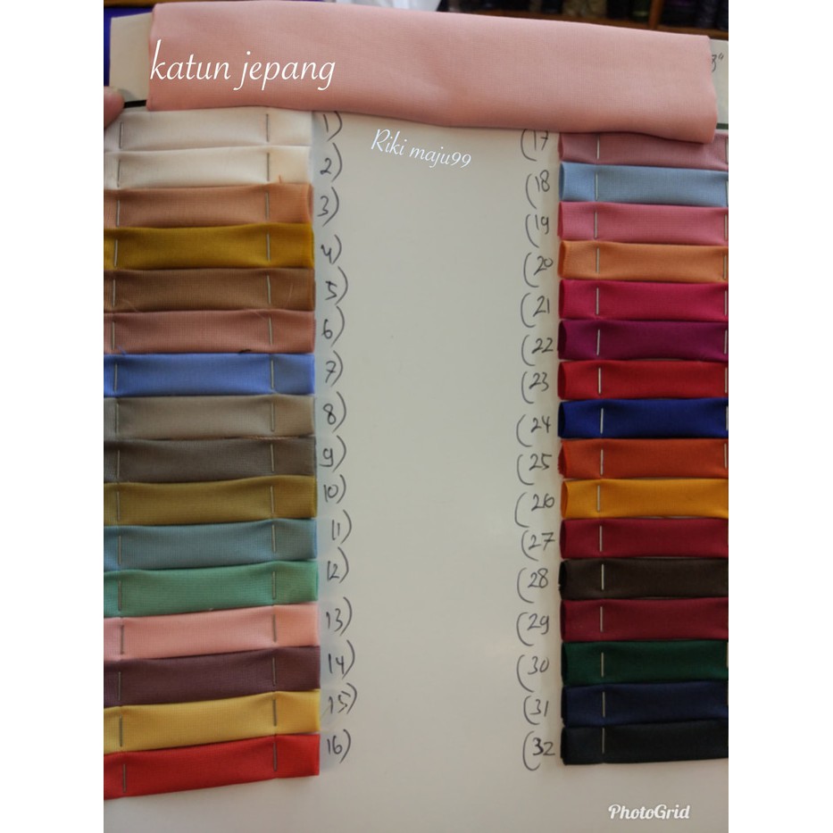 BAHAN - KAIN KATUN JEPANG / bahan katun jepang polos - katun jepang