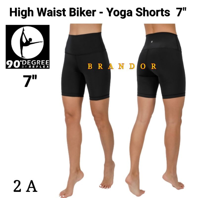 DGSHBLACK - WOMEN HIGH WAIST BIKER 3&quot; 5&quot; 7&quot; 9&quot; - YOGA PANTS By DEGREE