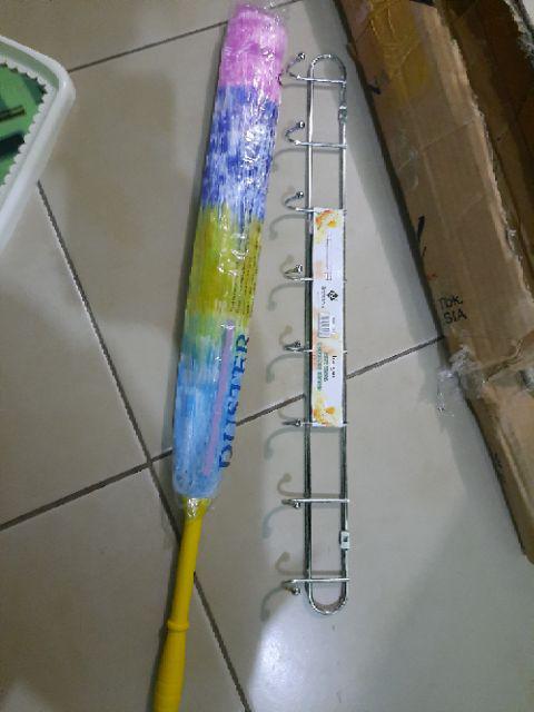 Kemoceng Plastik / Kemoceng Rafia Gagang Kuning Static Duster