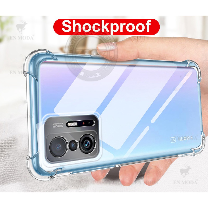 Soft Case Silikon Xiaomi Mi 11T + Pro, Redmi Note 11, Redmi Note 11 Pro, Redmi Note 11 Pro 5G Bening Transparant Airbag Anti Crack Tebal