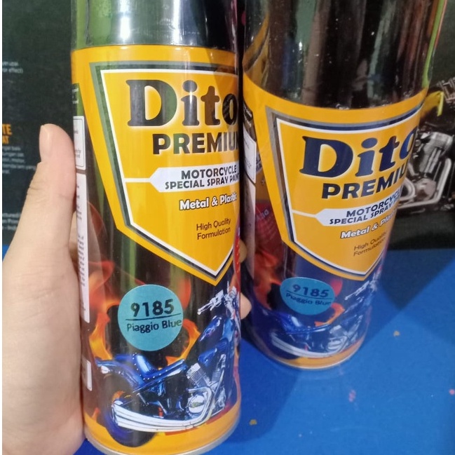 DITON Premium Pilok Pilox Cat Semprot - V9185** Piaggio Blue / 9185 Biru Langit Metalik (400cc)
