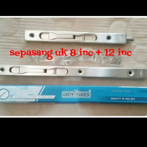 PERTUKANGAN MATERIAL BANGUNAN GRENDEL TANAM DEKKSON KUNCI PINTU DOUBLE GRENDEL DEKKSON FLUSH BOLD