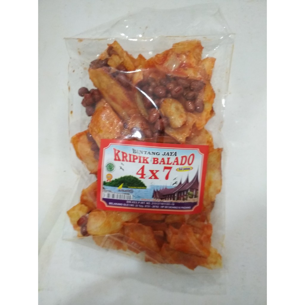 

Keripik Singkong Balado Kacang Bintang 4 x 7 Jaya Khas Padang