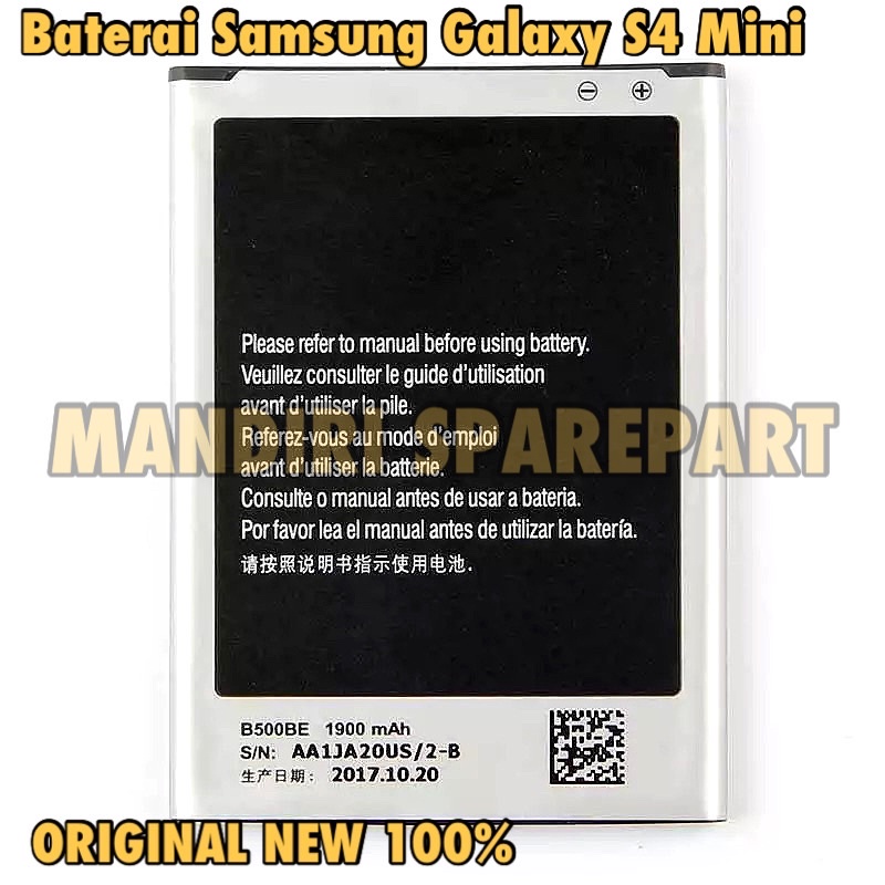 Batre Baterai Samsung Galaxy S4 Mini B500AE New 100%
