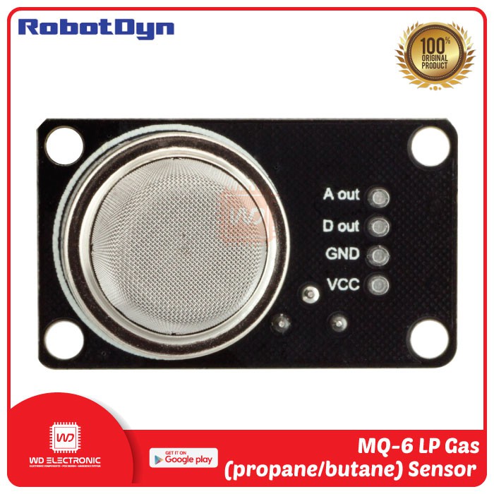 RobotDyn MQ-6 LP gas (propane/butane) sensor