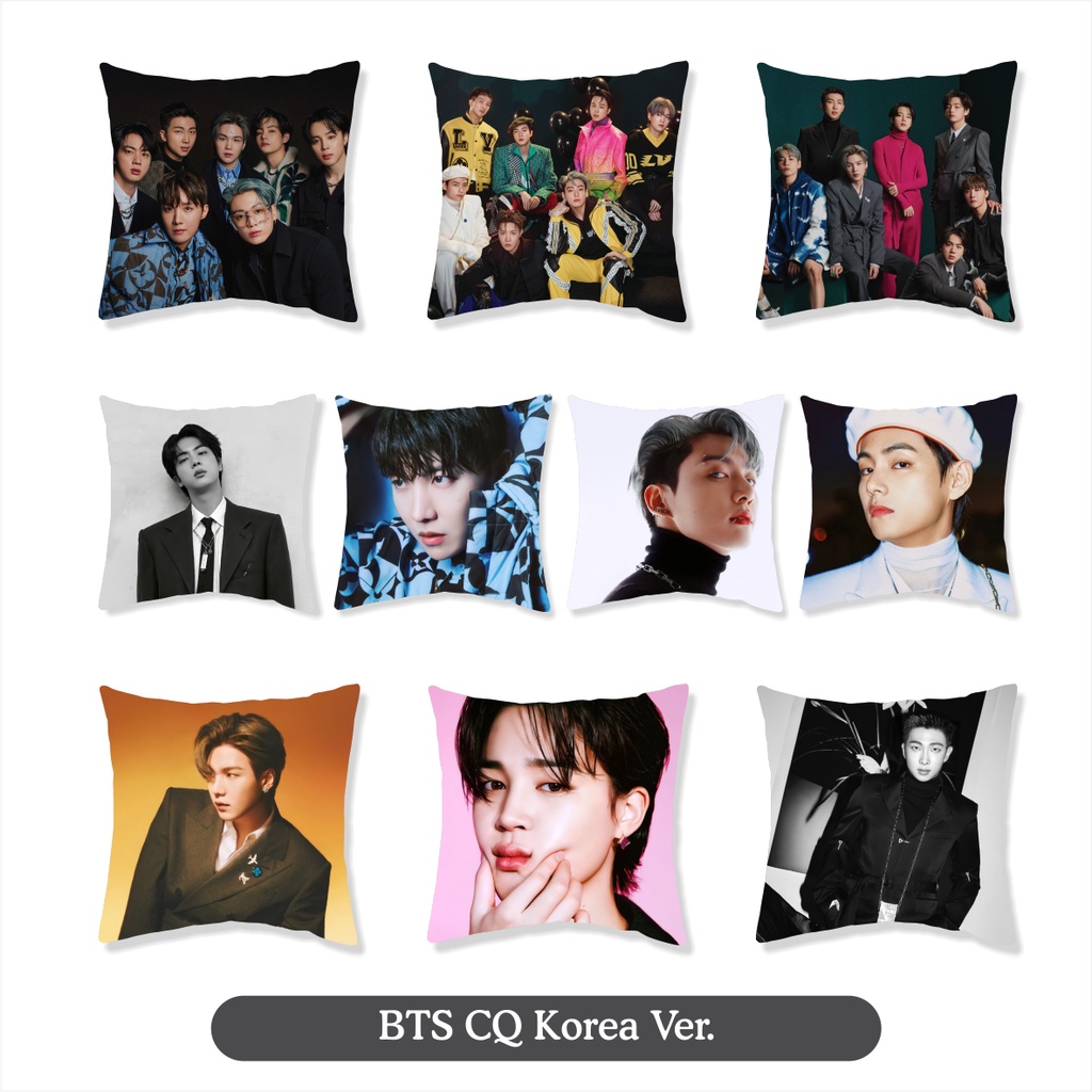 BANTAL  BTS UK 30 X 30 CM bantal KPOP termurah plus isi