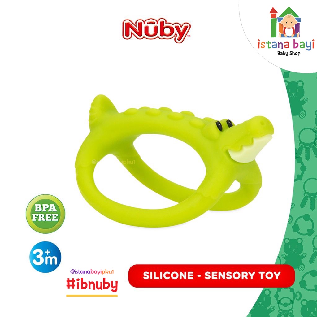 Nuby Silicone Teether Loopy Legs- Teether Bayi