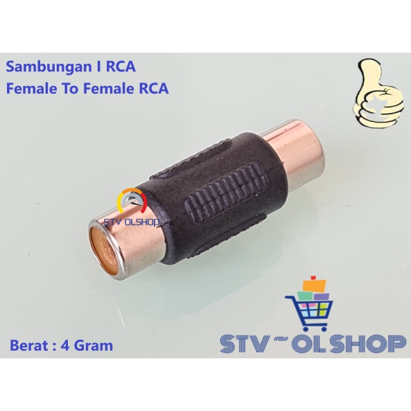 I RCA / Sambungan RCA Female To Female