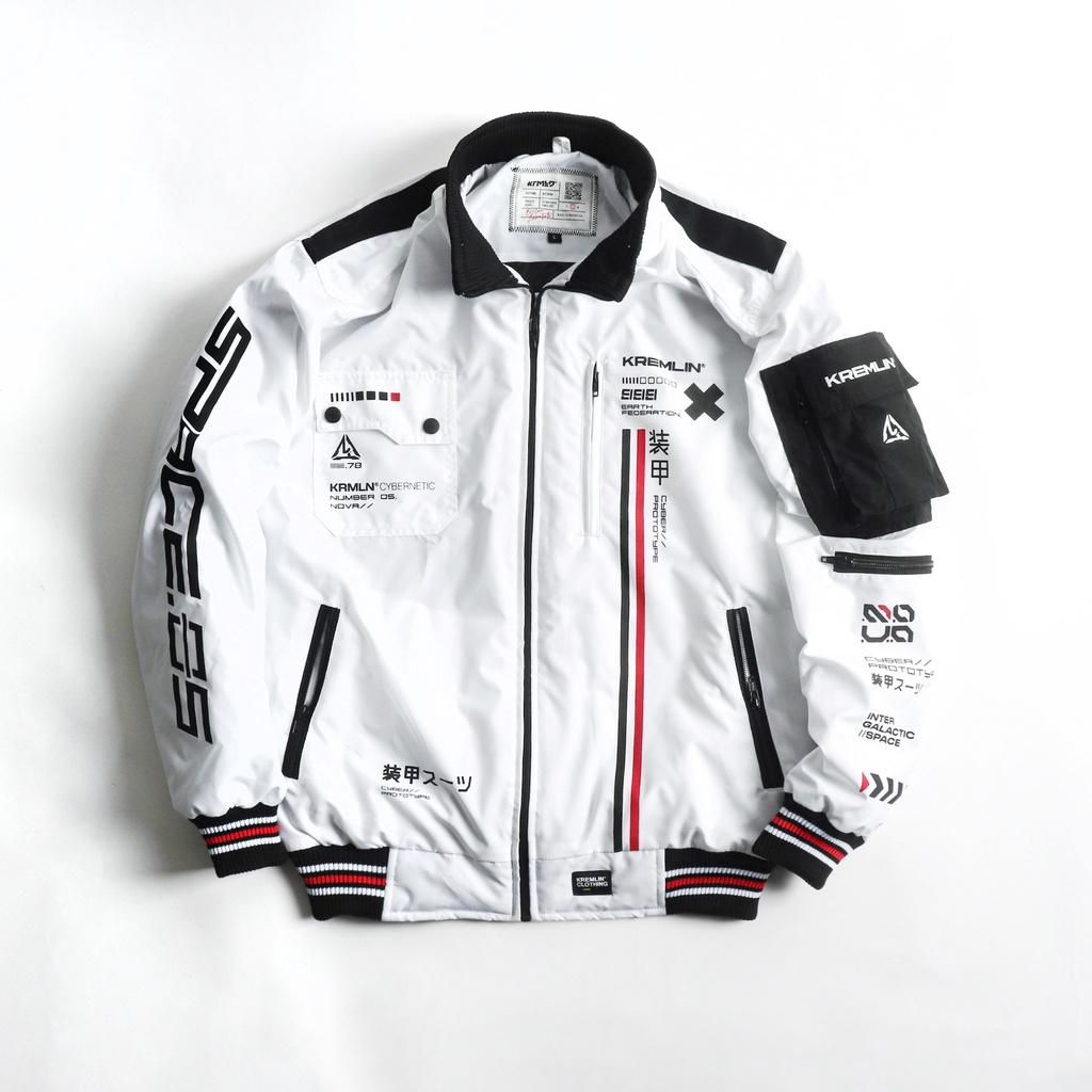 KREMLIN Bomber Jacket Space Putih - NOVA