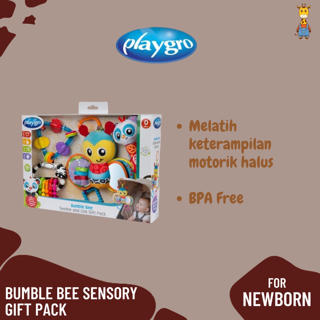 Playgro Bumble Bee Sensory Gift Pack