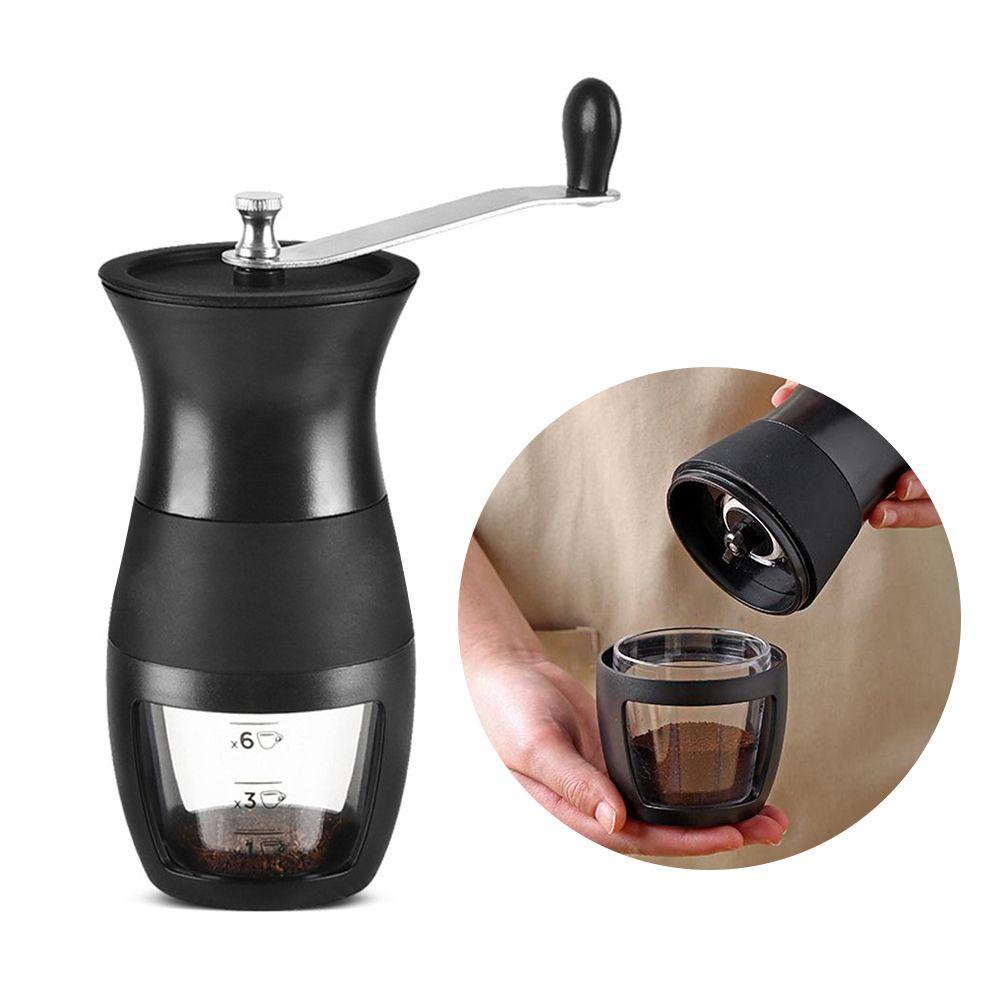 Solighter Penggiling Kopi Manual Alat Dapur Espresso Grinder Burr Grinders Adjustable Knob Setting