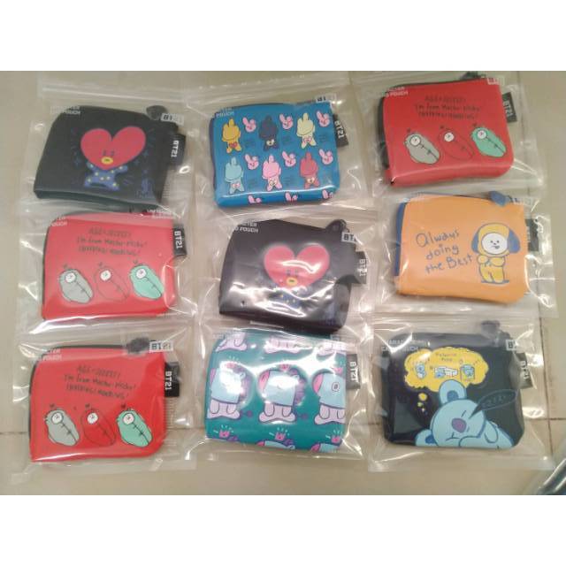 SALE READY STOK OFFICIAL POUCH CARD BT21 NEW