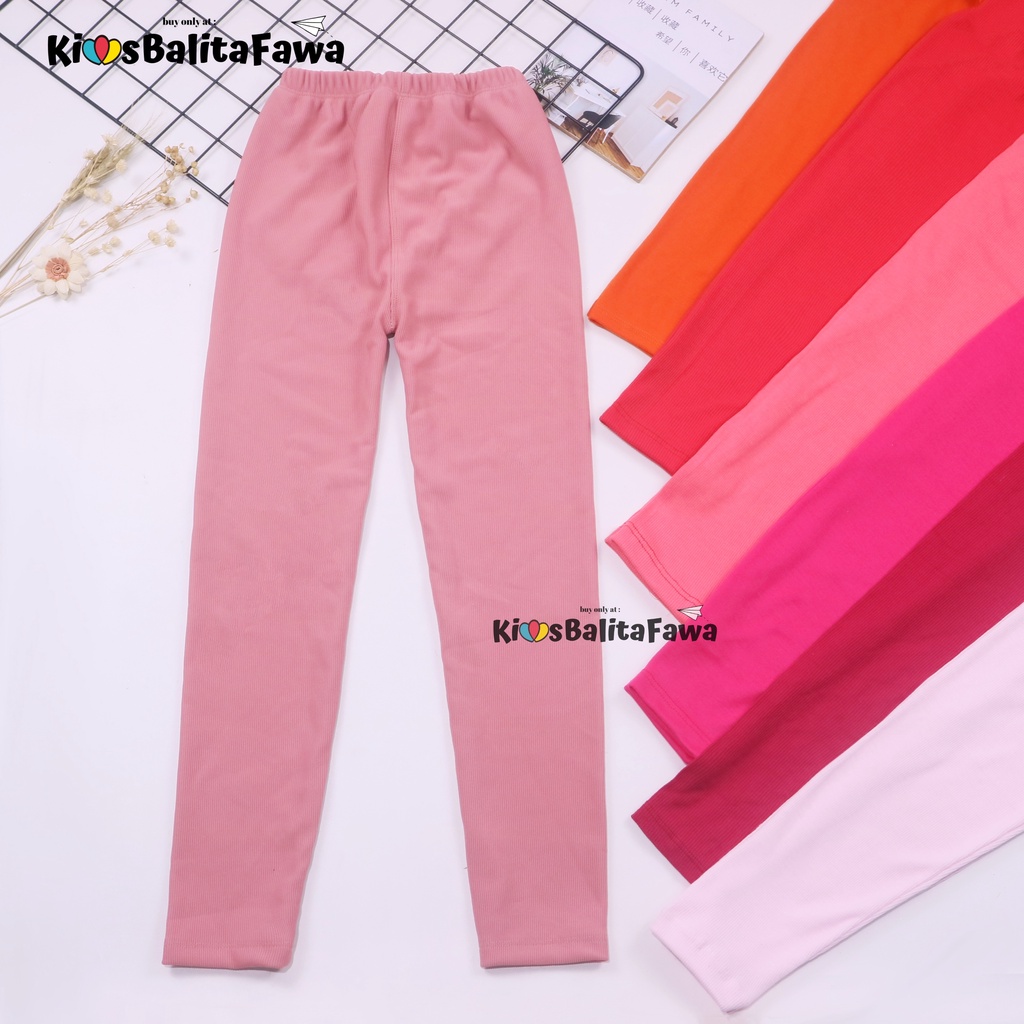 Legging Sheila uk 12- 15 Tahun / EXPORT QUALITY Leging Import Anak Perempuan Celana Ketat Panjang Babycinnamon