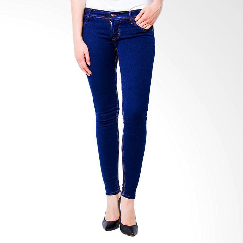 Celana Jeans Biru  Dongker Wanita ismakhoerunisa Cewek 