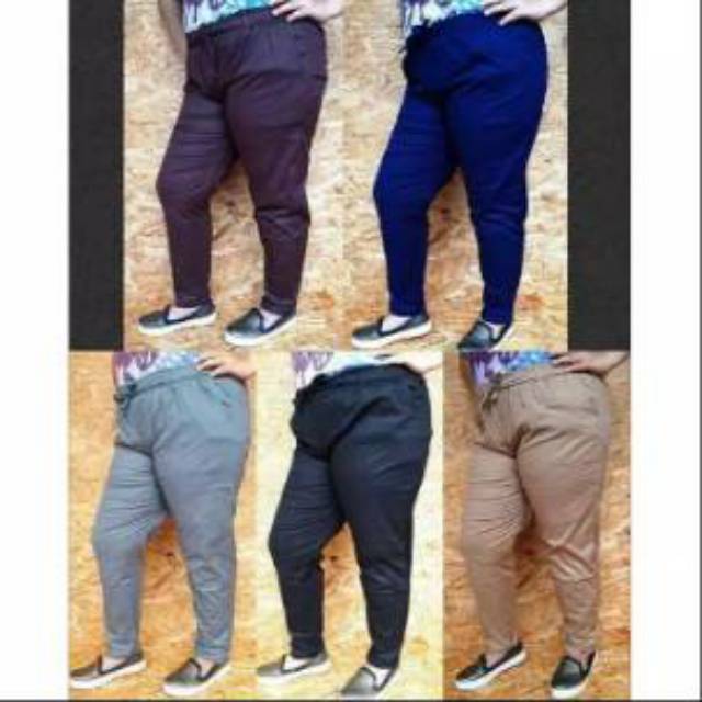 Celana wanita /Harem jumbo TWILL COMBED celana kerja/Harem super jumbo