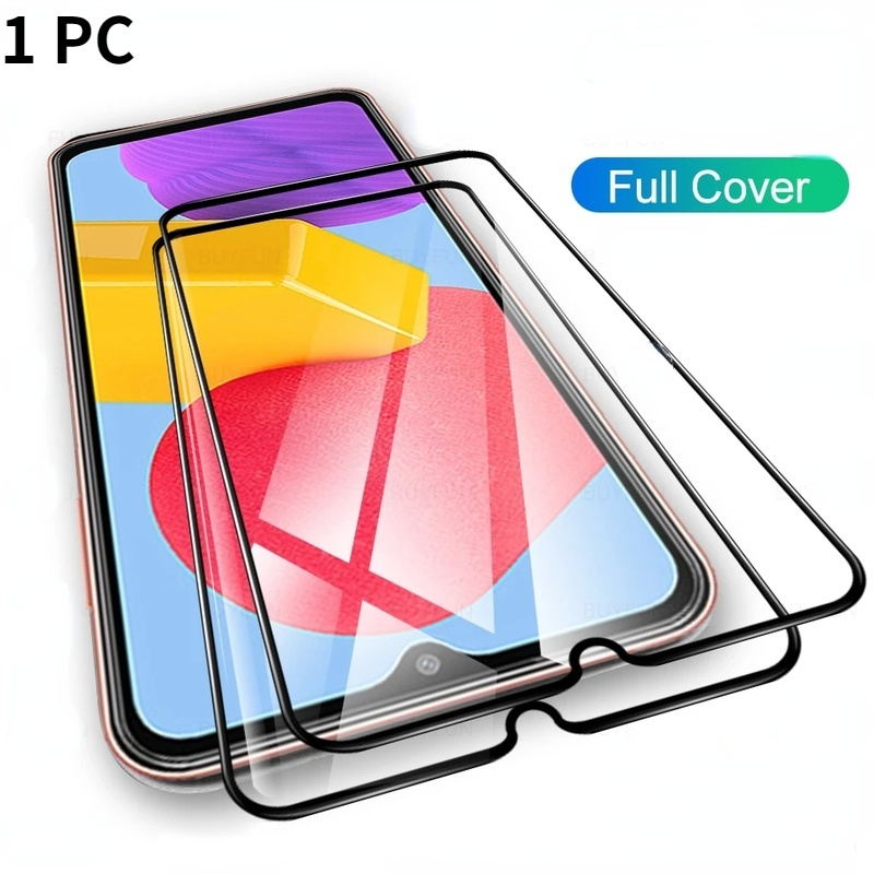 Pelindung Layar Tempered Glass HD Warna Hitam Untuk Samsung Galaxy M13