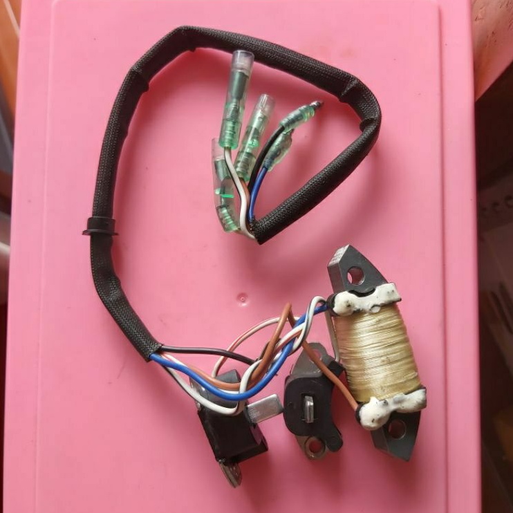 Coil charge with 2 coil pulser untuk mesin tempel Yamaha 25pk