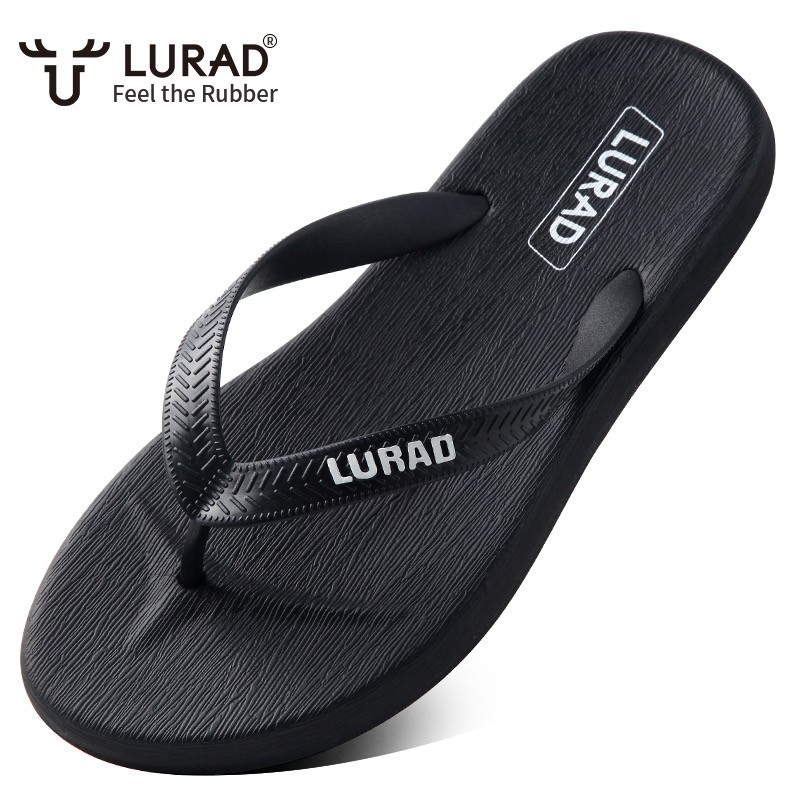 LURAD Sandal jepit baru Sepatu Tren pria musim panas non-slip luar sepatu fashion sudut pantai tidak licin