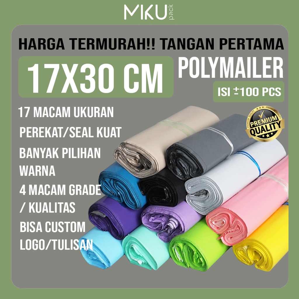 

17x30CM AMPLOP PLASTIK POLYMAILER KANTONG PLASTIK POLYBAG AMPLOP PACKING