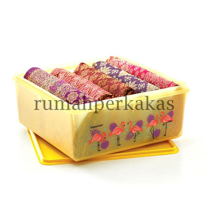 Dijual Tupperware Square Keeper (2) ungu kuning wadah besar Diskon