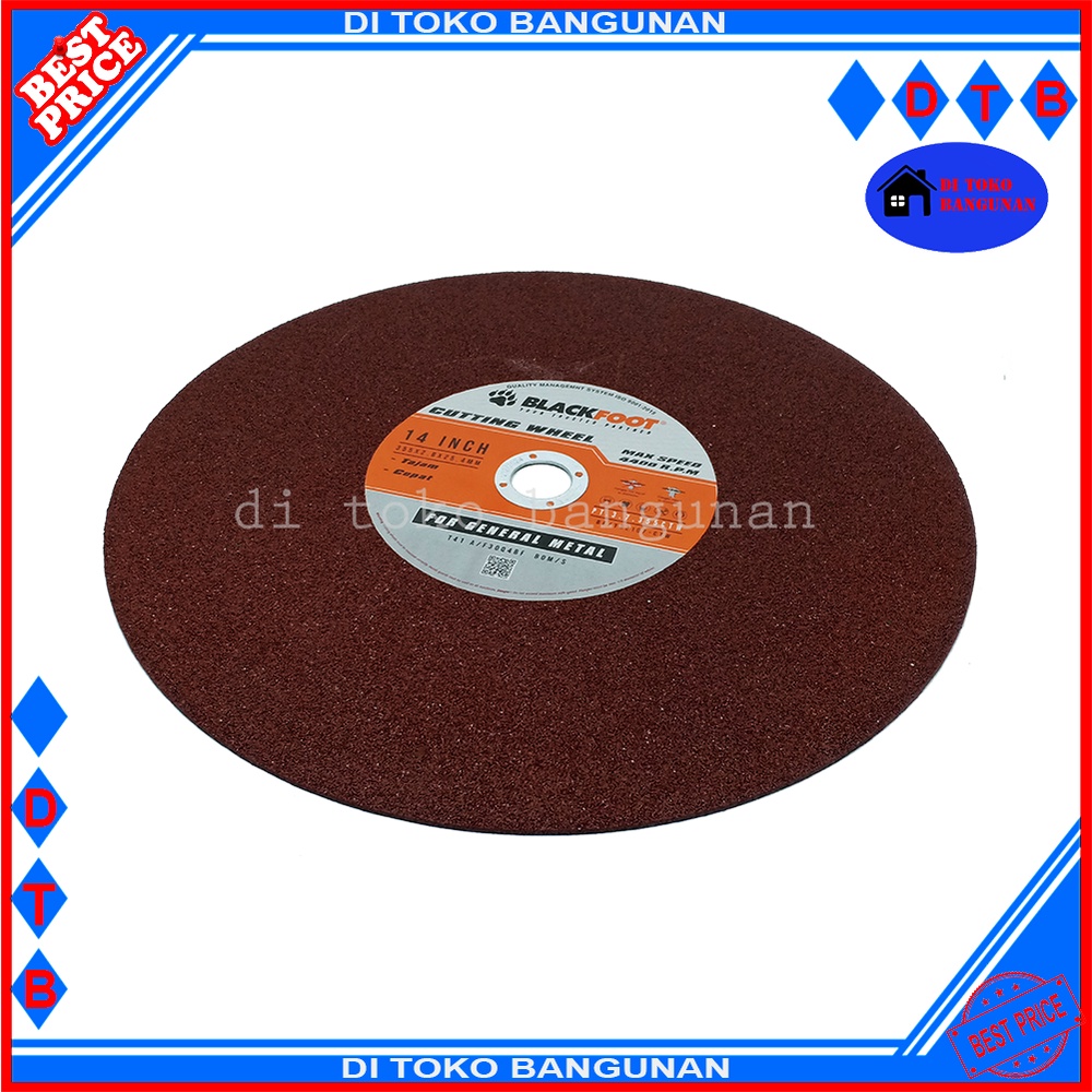 Mata Potong Besi Gurinda Gerinda 14 Inch X 2.8 Cutting Wheel Blackfoot