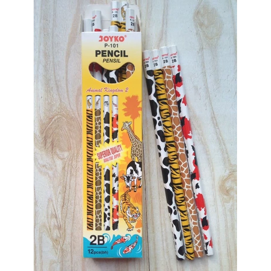 

Produk Eksklusif Pensil 2B Joyko P-101 2B Animal ( per lusin ) Limited