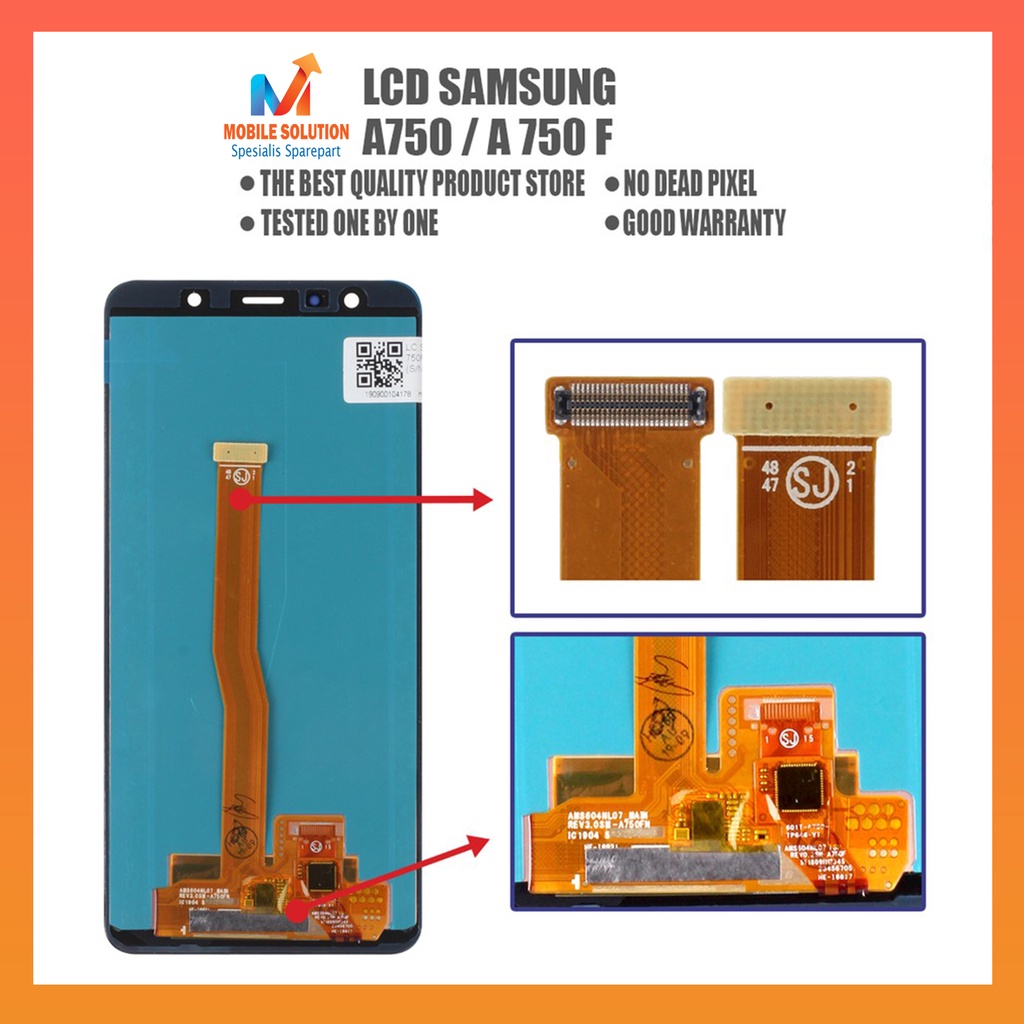 Grosir LCD Samsung A7 A750F 2018 Versi OLED Fullset Touchscreen Garansi 1 Bulan + Packing / Bubbel