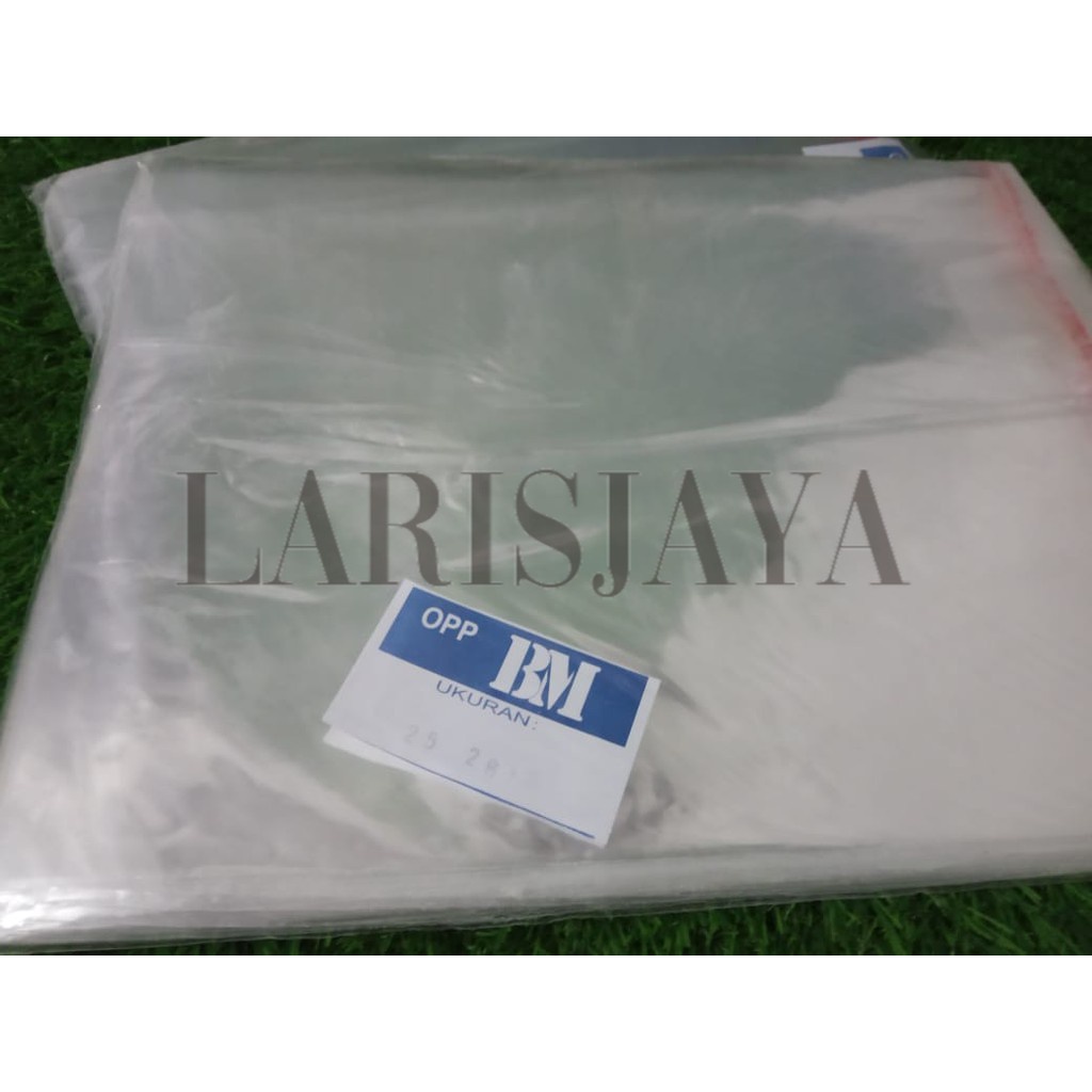 

MURAH!!! Plastik OPP konveksi 25x28 cm Seal/Lem 1 pack isi 100 Lembar