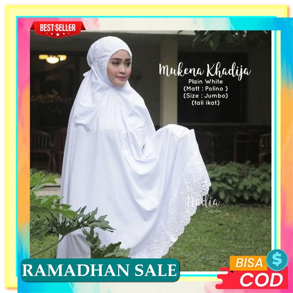 Big Ramadan Sale Mukena Wanita Dewasa Mukenah Premium Katun Perlengkapan Ibadah Terbaru O5N8 Rayon P