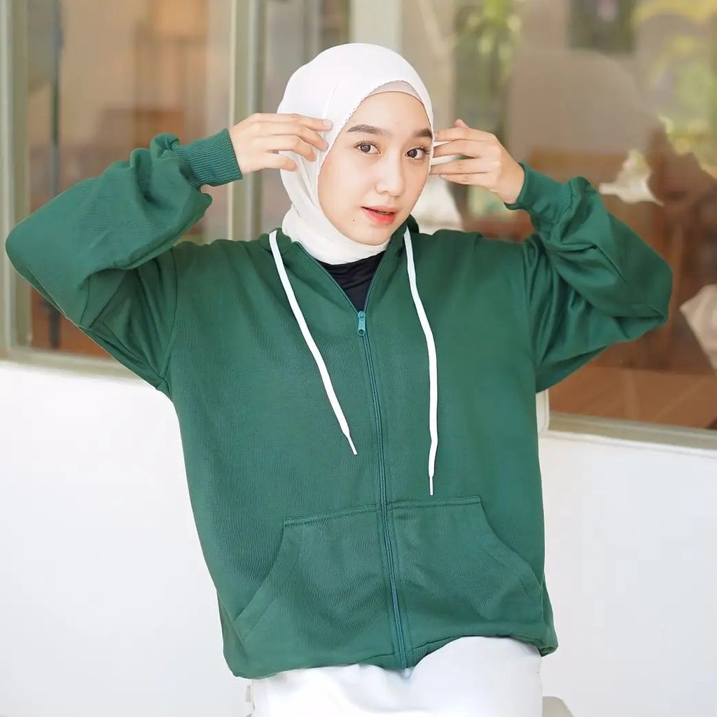 Hoodie Zip Up Korean Style | Sweater Hoodie Pria &amp; Wanita | Dhea fashion | Untitres