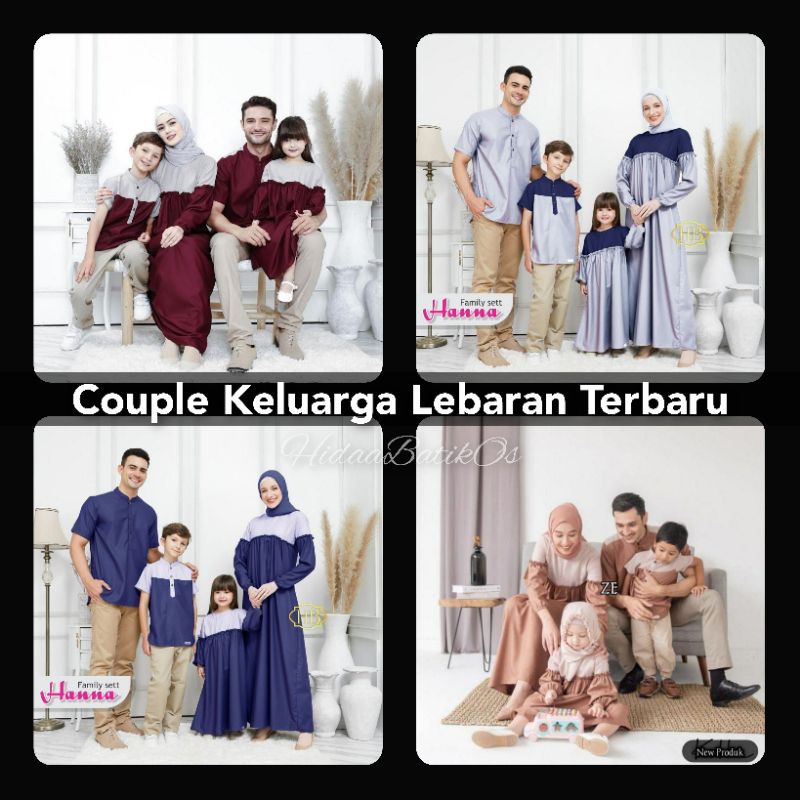 SET FAMILY RAYA SERIES TERBARU / BAJU COUPLE KELUARGA LEBARAN / SARIMBIT GAMIS SERAGAM MUSLIM AYAH IBU ANAK BAHAN BERKUALITAS MAXMARA PREMIUM ADEM TEBAL MEWAH MODERN KEKINIAN