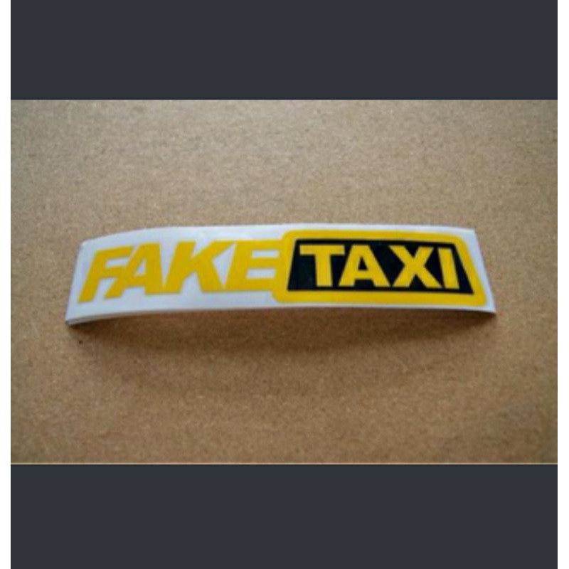 

Stiker Decal Cutting Fake Taxi